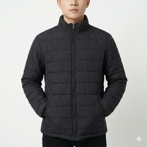 Wantdo Unisex Lightweight Quilted Puffer Jacket Insulated Black L